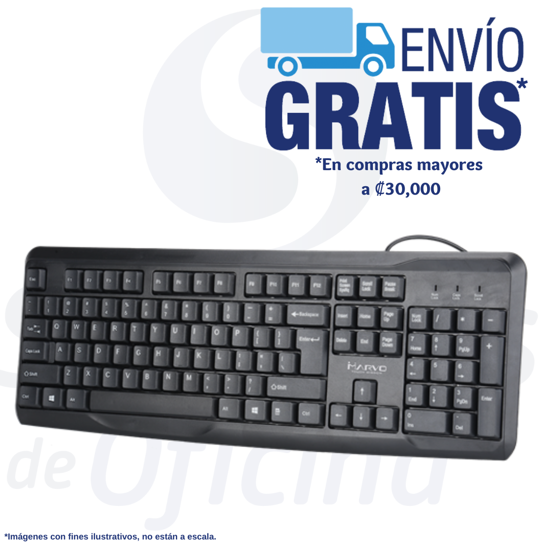 Venta de almohadillas para teclados para oficinas en Costa Rica